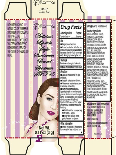 Flormar Delicious Lipstick Sytlo DS07.jpg Flormar Delicious Lipstick Sytlo DS07 - Flormar Delicious Lipstick Sytlo DS07